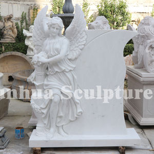 Statue d'ange en marbre blanc sculpté à la main, <span class=keywords><strong>prix</strong></span> de la <span class=keywords><strong>pierre</strong></span> <span class=keywords><strong>tombale</strong></span> - Product Image 5