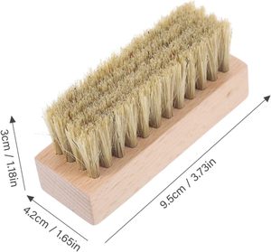 Cepillo para Limpiar Zapatos con Mango de Madera Ecológico, Cerdas de Crin de Caballo y Pelo de Cerdo, Personalizable, Fácil de Limpiar, Superventas - Product Image 3