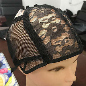Venta al por mayor de accesorios para el cabello con logotipo personalizado gorro de media perruque 360 gorro de peluca HD de encaje completo con embalaje personalizado - Product Image 1