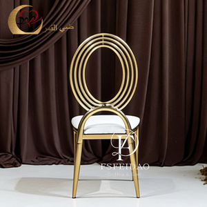 Salle à manger moderne et élégante en acier inoxydable et velours/cuir PU pour hôtel, extérieur, salon, mariage, restaurant - Product Image 6