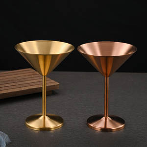 أكواب كوكتيل مارتيني من الفولاذ المقاوم للصدأ 304 المصقول، أدوات بار قابلة لإعادة الاستخدام للحفلات والمطاعم، أواني شرب متينة غير قابلة للكسر - Product Image 3