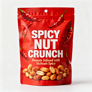 Bolsa de Plástico Laminada de Grado Alimenticio con Cierre Hermético, Impresa Personalizada, con Orificio para Colgar, para Alimentos, Nueces y Refrigerios - Product Image 2