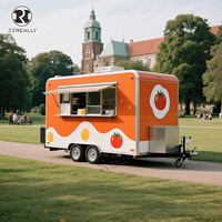 Camion de restauration professionnel pour pizzas, camion de café commercial, cuisine de restauration certifiée CE