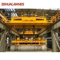 Pont roulant électromagnétique à double poutre personnalisable pour levage de ferraille de 5 à 50 tonnes, usage industriel