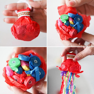 Đồ dùng trang trí tiệc sinh nhật, đám cưới: Pháo giấy, ruy băng, confetti, không gây lộn xộn - Product Image 3