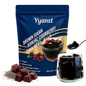 Gelée de Konjac à faible teneur en sucre, canneberge et graines de chia, marque distributeur, favorise le métabolisme et la santé intestinale, complément alimentaire, échantillon gratuit - Product Image 1