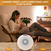 OEM machine à bruit blanc dormir portable haute fidélité sons apaisants 7 couleurs veilleuse bébé son machine minuterie