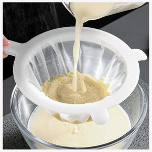 Fine <b>Mesh</b> Strainer Nylon Food Yogurt <b>Mesh</b> Sieve <b>Plastic</b> <b>Mesh</b> Colander with Handle for Filtering Juice Milk - Product Image 5