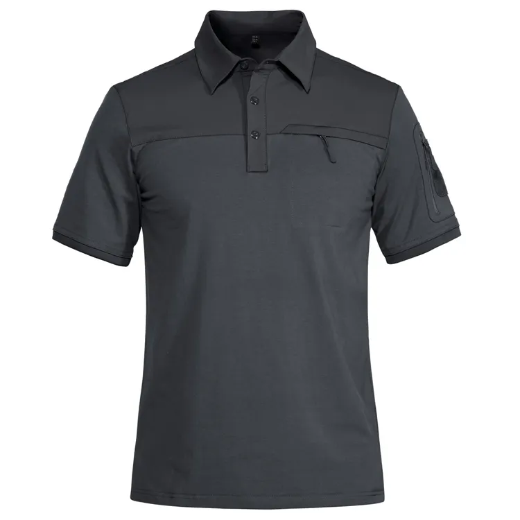 Garment Manufacturer Mens Nylon Polo Shirts, Cotton Spandex Combat T Shirt Tactical,Ripstop Hiking Climbing Short Sleeve Shirts