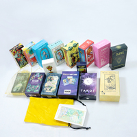 Cartes de tarot en papier écologiques et durables, différents designs, impression CMYK 4 couleurs, logo personnalisé, finition mate, jeu d'oracle