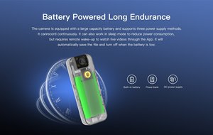 Điện Năng Thấp Siêu Dài Chờ <span class=keywords><strong>Wifi</strong></span> Giám Sát Không Dây Mini Máy Ảnh Mang Theo Thể Thao Ngoài Trời HD <span class=keywords><strong>Camera</strong></span> An Ninh - Product Image 4