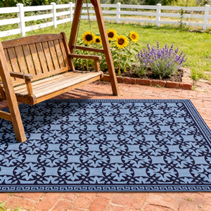 <span class=keywords><strong>Tapis</strong></span> d'extérieur léger résistant aux UV, anti-sable, lavable et réversible pour le camping, la plage et les pique-niques - Product Image 1