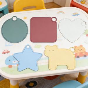 แผ่นรองจานซิลิโคนสำหรับเด็ก ปลอดสาร BPA พับได้ กันน้ำ ใช้กับเตาอบได้ ปรับขนาดได้ - Product Image 4