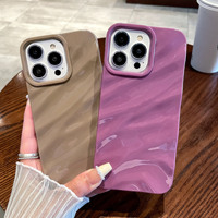 Coque de téléphone universelle en TPU souple électroplaqué pour iPhone 11-16, antichoc et étanche, design mignon, plusieurs couleurs