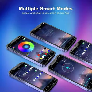 Tira de Luces LED Flexible RGB MC de 16.4 Pies (5 Metros), 60 LED/metro, 12V, 5050, con Control Remoto de Aluminio, Iluminación Trasera para TV de Dormitorio, Navidad - Product Image 4