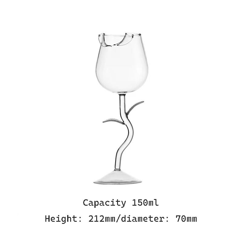 150ml transparent leaf transparent cup