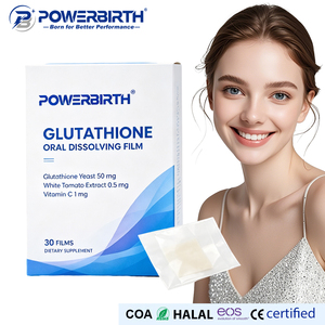 <span class=keywords><strong>Film</strong></span> buccal à dissolution rapide au glutathion, bandes de beauté à fondre dans <span class=keywords><strong>la</strong></span> bouche, vitamine C, sans sucre, végétalien, vente en gros - Product Image 1