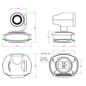 Cámara PTZ FEELWORLD 4K10X con Resolución 4K y Zoom 10X, USB HDMI para Videoconferencias, Transmisiones <span class=keywords><strong>en</strong></span> <span class=keywords><strong>Vivo</strong></span>, Iglesias y Servicios Religiosos - Product Image 6