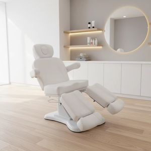 เตียงเสริมความงามแบบแยกขา 2 มอเตอร์ 4 มอเตอร์ ไฟฟ้า ปรับระดับได้ พร้อมรีโมทควบคุมที่เท้า สีสั่งทำได้ สำหรับใช้ในร้านเสริมสวย - Product Image 1