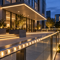 NEXCELL 3000K Warm White IP65 Lampu LED Strip Konstruksi PVC 50m Roll Fleksibel Tegangan Tinggi