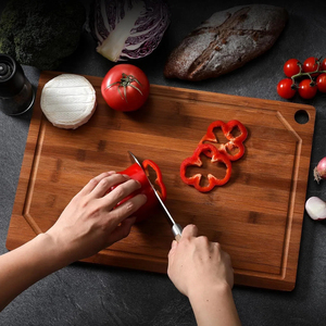 Thuận tiện cho việc lưu trữ và treo-Mạnh mẽ và bền lớn dày tre gỗ thớt <span class=keywords><strong>Board</strong></span>-lớp tre mã hóa - Product Image 6