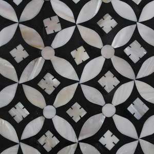 Lujo Moderno Hermoso Nuevo Producto Madre de Perla Seashell Bandeja Homeware Artesanía - Product Image 2