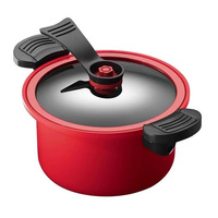 Nouvelle Cocotte Multifonction Antiadhésive en Aluminium Style Coréen pour Cuisson à Basse Pression et Préparation de Soupes – Le Cadeau Idéal