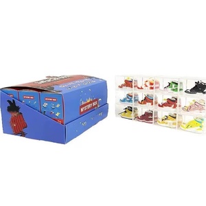 Vente en gros de miniatures de chaussures de sport 3D en PVC avec <span class=keywords><strong>mini</strong></span> boîte transparente, boîte surprise - Product Image 5