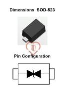 ESDA05CC SOD-523 Leiditech Bidirectional TVS Diode 200VC for Consumer Electronics and Communication Equipment
