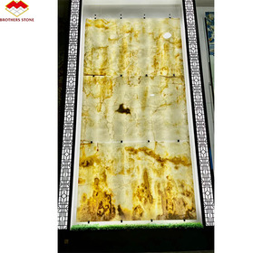 Piedra de mármol Real de ónix de cristal blanco translúcido Premium en Foshan, Panel de pared, <span class=keywords><strong>libro</strong></span>, piedra de decoración retroiluminada Interior combinada - Product Image 5