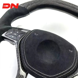 Volante พวงมาลัยหนังคาร์บอนไฟเบอร์สีดำมันวาวแบบกำหนดเองสำหรับ <span class=keywords><strong>Mercedes</strong></span> <span class=keywords><strong>Benz</strong></span> W204 W205 W207 W211 W221 AMG GT CLS รุ่น - Product Image 5