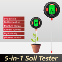 Kit de jardin numérique portable pour plantes extérieures avec capteur de lumière et température humidimètre de sol