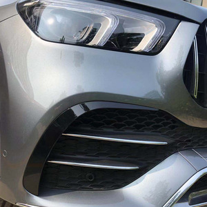 Mercedes-Benz GLE W167 C167 2019-2023 Front Air Intake Trim Piano Black Carbon Fiber ABS Front Grille Modification - Product Image 4