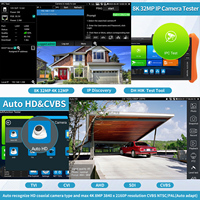 Testeur de caméra CCTV Rsrteng H12-ADHS, moniteur pour caméras IP 8K, CVI 4K, TVI, AHD, SDI, SFP, outils réseau WiFi, traceur de câbles