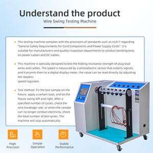 Automatischer Hochpräzisions-Kabelbiegetester mit IP55-Schutz, 1 Jahr Garantie für Stromkabel und flexible Kabel, Biegeermüdungsprüfung - Product Image 2