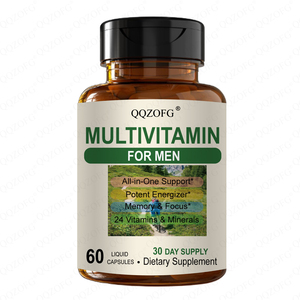 60 Cápsulas <span class=keywords><strong>de</strong></span> Multivitaminas Herbales Naturales - Apoyo Inmunológico, Memoria, Concentración, Salud Muscular y Ósea, Salud Reproductiva, Salud <span class=keywords><strong>de</strong></span> <span class=keywords><strong>la</strong></span> Próstata - Product Image 1