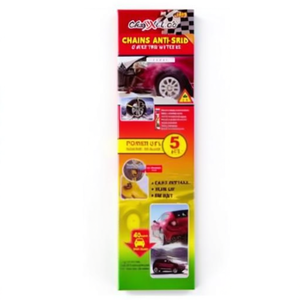 Chaînes antidérapantes taille L, lot de 5, pour pneus de voiture, utilisation hivernale - Product Image 2