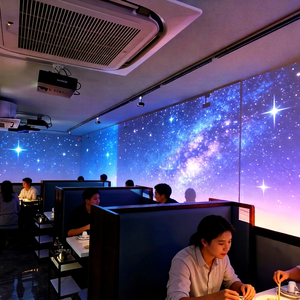 Système de projection murale immersif commercial pour restaurants, hôtels, salles de banquet, événements et salles d'expérience haut de gamme - Product Image 1