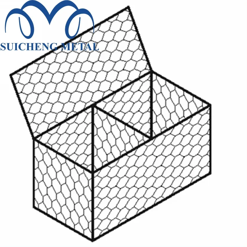Cesto all'ingrosso del gabbione e rete metallica esagonale pesante del gabbione di sostegno della parete gabbioni gabbie fpr protezione del pendio