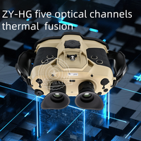 Jumelles de Vision nocturne d'imagerie thermique longue distance professionnelles 6KM avec portée de Fusion de fonction GPS BD pour télémètres laser
