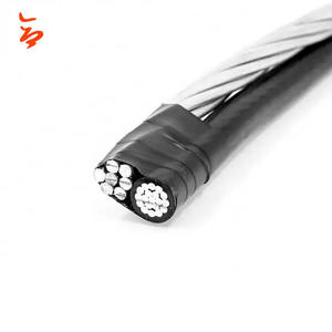 Câble de dérivation de service aérien 600V AAC + conducteur ACSR 6AWG câble duplex/triplex - Product Image 3