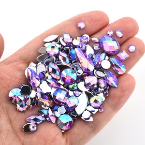 OLeeya Promotion Strass en acrylique non thermocollants, formes variées, type marquise, à dos plat, pour robes - Product Image 4