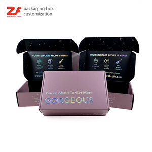 Eco makeup skincare wig cloth shipping paper packaging boxes custom logo gift mailing boxes for packiging