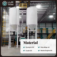 Nouvelle usine de distillation Lunneng pour le raffinage d'huile moteur usagée et d'huile de transformateur, débit de 8 tonnes/jour, gaz naturel/huile combustible diesel