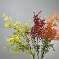 Verdure artificielle de haute qualité en plastique souple toucher réel fougère asperges plantes de romarin feuilles pour la décoration de mariage