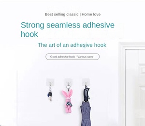 Gancio Adesivo in Plastica Trasparente, Gancio da Parete Resistente, Gancio in Acciaio Inossidabile <span class=keywords><strong>per</strong></span> Bagno e <span class=keywords><strong>Cucina</strong></span> - Product Image 2