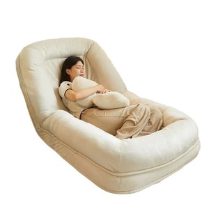 Human Sized Beanbag Chair Soft Foldable Single Seat For Bedroom Balcony Tatami Use - Product Image 5