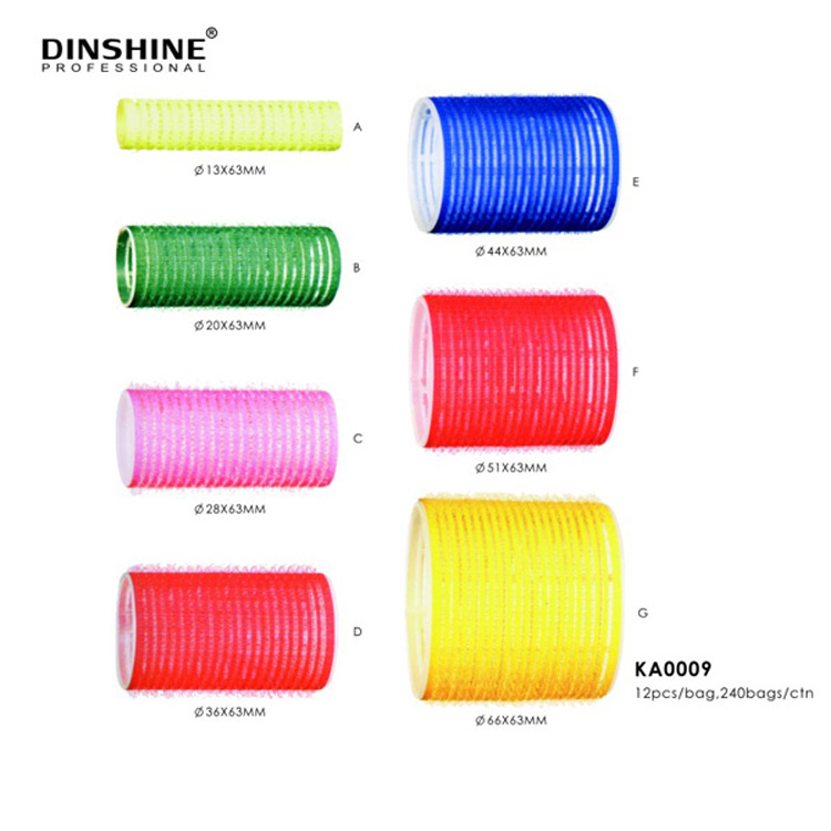 Новый продукт, пластиковые сетчатые Магнитные ролики для волос Dinshine