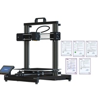 HOT Printer 3D baru upgrade ukuran cetak besar 255*255*255mm DIY struktur lengkap FDM mesin Printer 3D