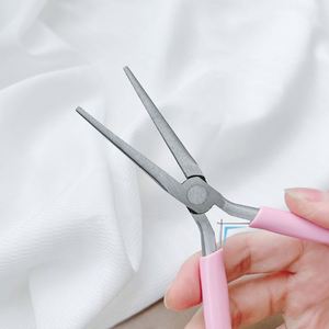Pinzas Multifunción de Acero Inoxidable <span class=keywords><strong>para</strong></span> Uñas, Color Rosa, Herramientas <span class=keywords><strong>para</strong></span> Extensión de Uñas de Gel, Moldeado de Puntas Acrílicas, Pinzas Curvas <span class=keywords><strong>para</strong></span> Esculpir Uñas - Product Image 5